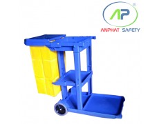 Xe đẩy vệ sinh công nghiệp ((L)1135mm x (W)510mm x (H)980 mm)